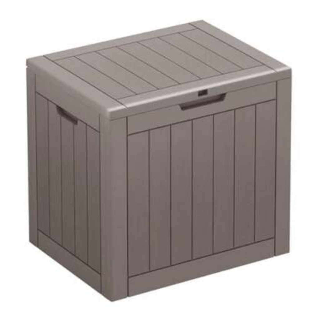 Gardening Tools Box - กล่องเก็บของกลางแจ้งขนาด 35 แกลลอน, กล่องเก็บของกันน้ำทำจากเรซินพร้อมฝาปิดที่ล็อกได้, ตู้เก็บของสำหรับเฟอร์นิเจอร์ลานบ้านที่ทนต่อสภาพอากาศ เหมาะสำหรับเก็บอุปกรณ์สระว่ายน้ำ,
