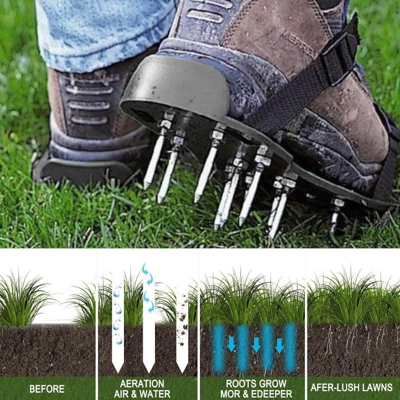 Gardening Tools Sale - เครื่องมือตอกตะปูสำหรับสวนแบบรองเท้าใส่เดินเครื่องมือตอกตะปูใช้คลายหญ้าที่สวน