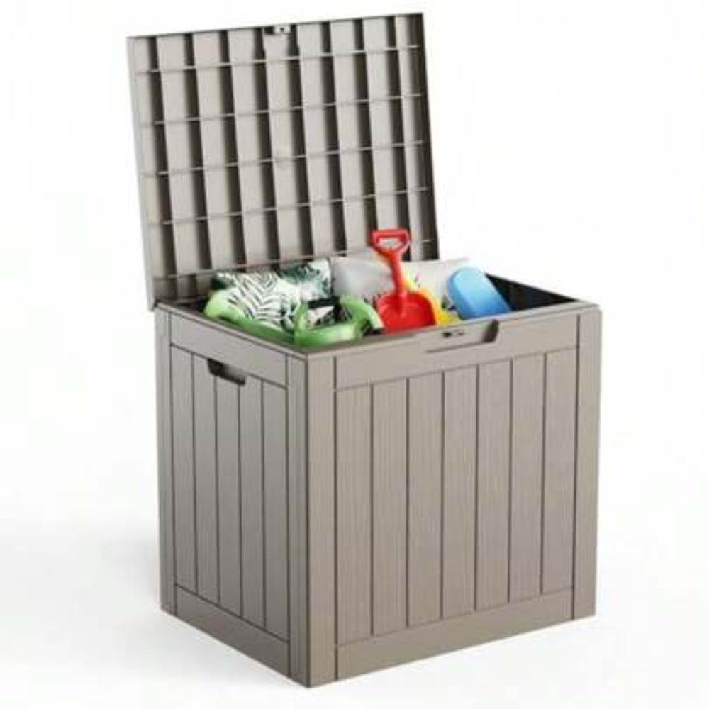 Gardening Tools Box - กล่องเก็บของกลางแจ้งขนาด 45 แกลลอน วัสดุเรซินกันน้ำ สำหรับเก็บเบาะรองนั่ง อุปกรณ์ทำสวน