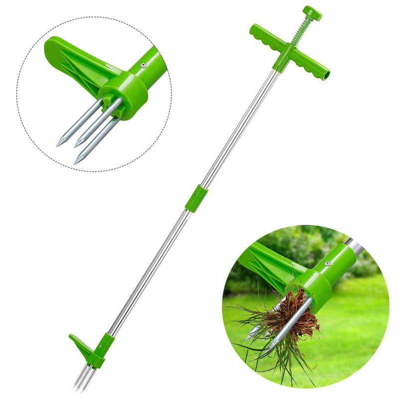 Gardening Tools To Remove Weeds - แบบพกพายาวกําจัดวัชพืชแบบพกพาสวนสนามหญ้า Weeder ลานกลางแจ้งหญ้าราก PULLER เครื่องมือ Garden