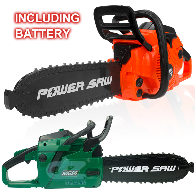 Gardening Tools Kids - เด็กเครื่องมือ Power Chainsaws ไฟฟ้าซ่อมของเล่นเสียงสมจริงเด็กแกล้งทําเป็นเล่นฮาโลวีนของขวัญวันเกิดคริสต์มาสสําหรับชาย