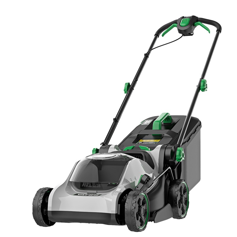 Gardening Tools Lawn Mower - เครื่องตัดหญ้าไฟฟ้าไร้สาย พร้อมแบตเตอรี่ลิเธียม สำหรับตัดหญ้าในสวนสาธารณะ ความกว้างในการตัด 34 ซม.