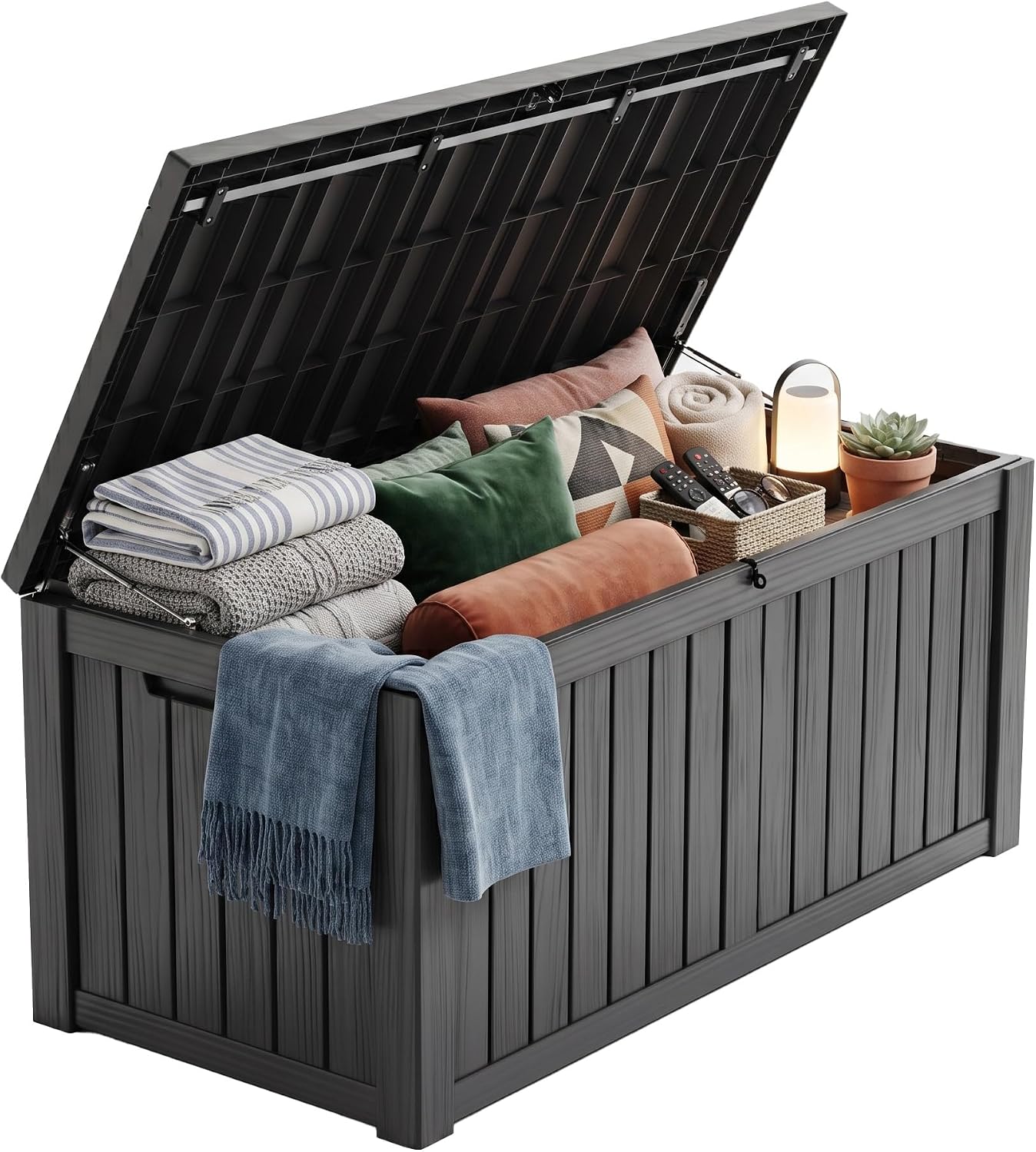 Gardening Tools Box - กล่องเก็บของกลางแจ้งขนาด 200 แกลลอน พร้อมระบบล็อค ผลิตจากเรซิน กันน้ำและทนต่อรังสียูวี