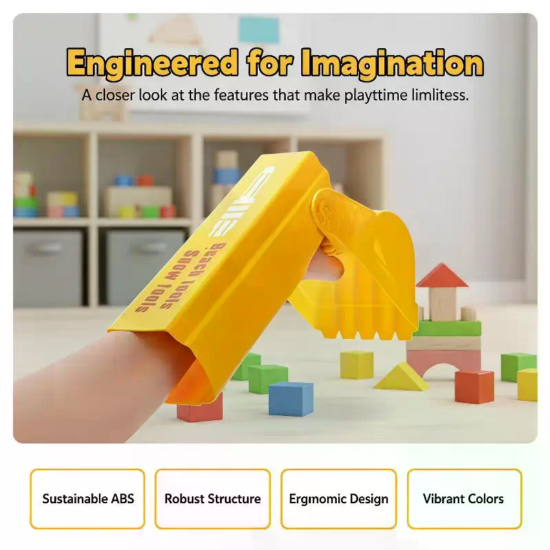 Gardening Tools Kids - พลั่วตักหิมะ Pro Sand สีส้มสดใส อุปกรณ์ขุดทรายชายหาด สำหรับเด็กและผู้ใหญ่