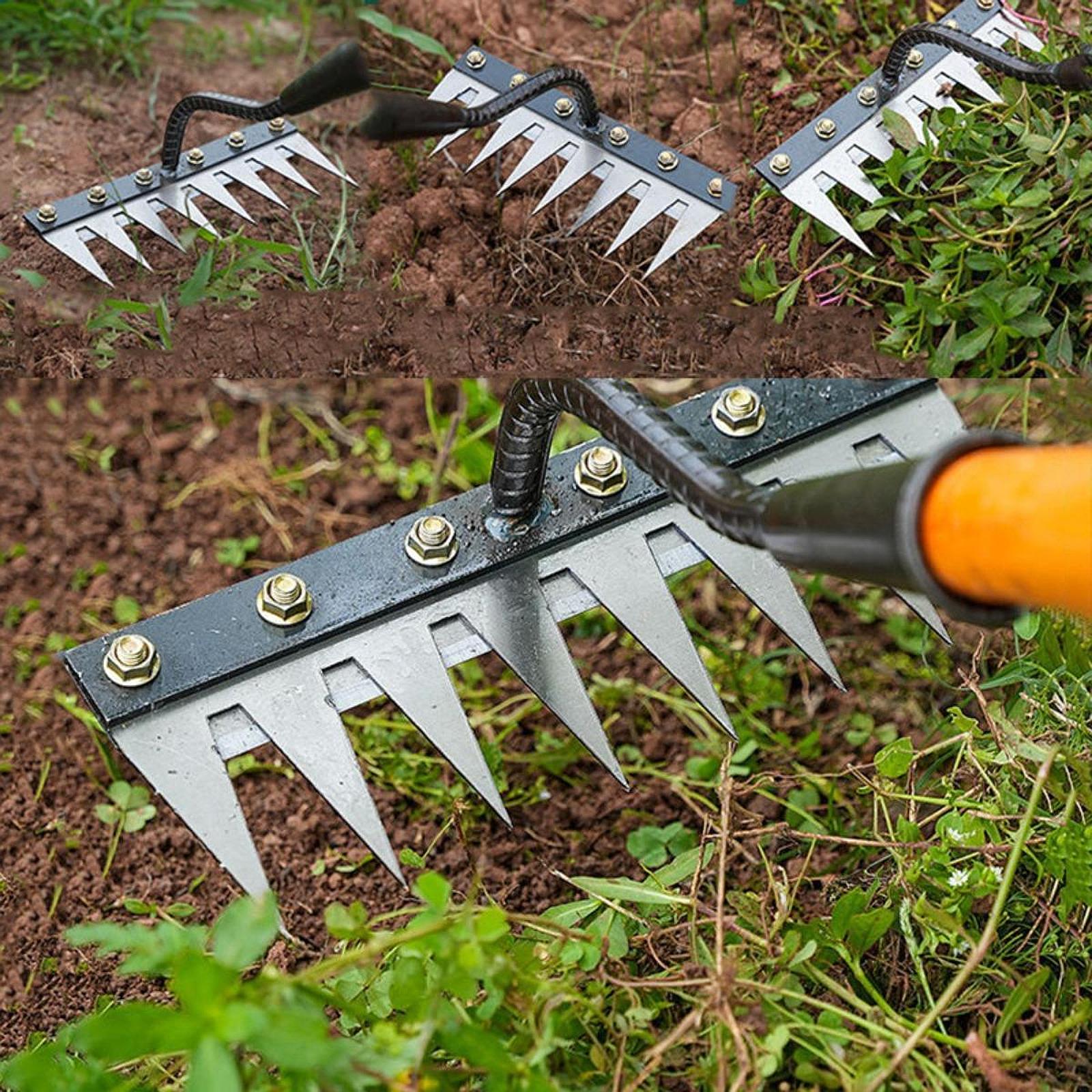 Gardening Tools To Remove Weeds - 5/6/7/8 Tines Garden Weeder เครื่องมือประหยัดแรงงานวัชพืช Remover