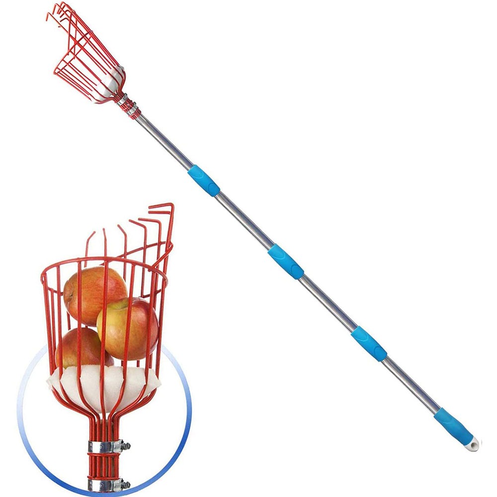 Gardening Tools Sale - ที่เก็บผลไม้ยาว 260 ซม., ตะกร้าปรับระดับความลึกได้, อุปกรณ์ทำสวนที่ใช้งานสะดวก, ตะกร้าเก็บผลไม้สำหรับเก็บแอปเปิล