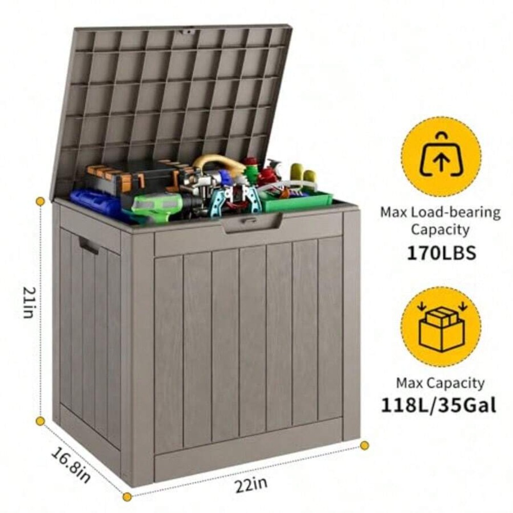 กล่องเก็บของกลางแจ้งขนาด 35 แก - Gardening Tools Box บทวิจารณ์และราคา