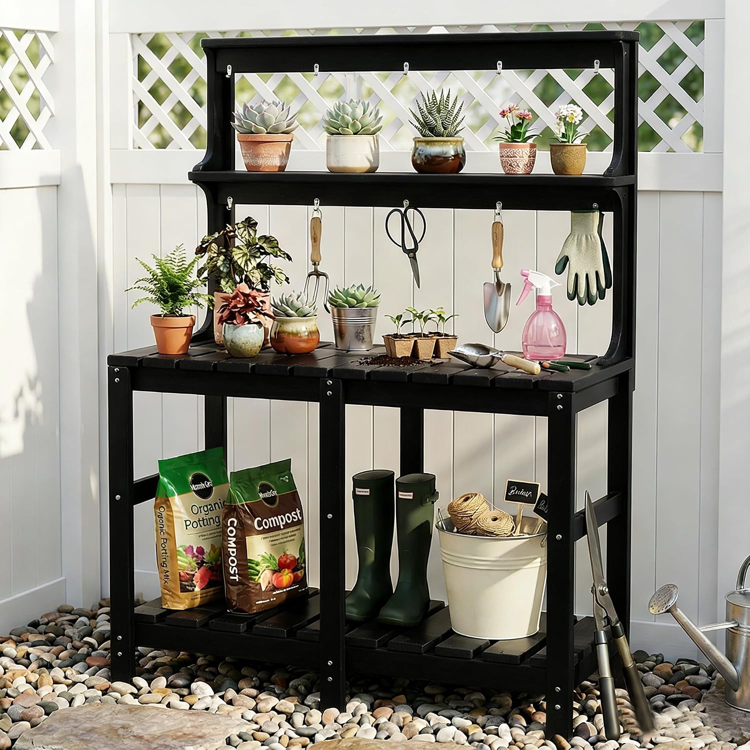 โต๊ะปลูกต้นไม้ HDPE ทนทานทุกสภ - Gardening Tools Toolstation บทวิจารณ์และราคา