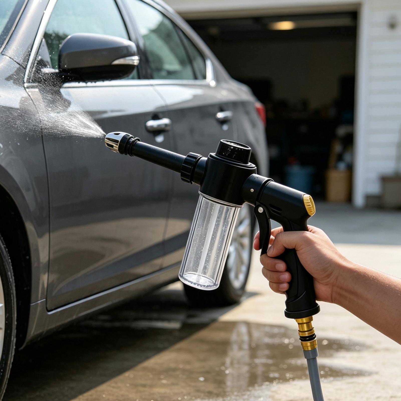 หัวฉีดน้ำสำหรับสายยางพร้อมขวดโ - Garden Hose Nozzle บทวิจารณ์และราคา