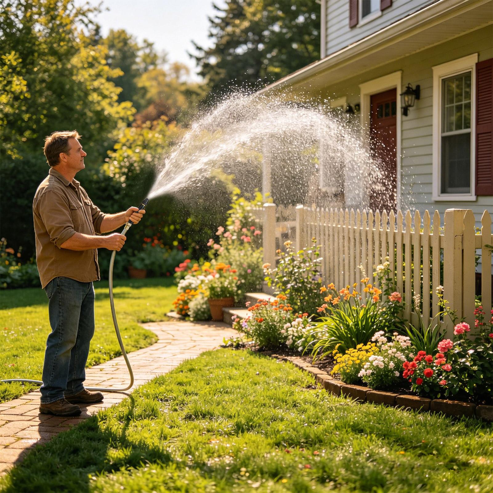 หัวฉีดน้ำแรงดันสูง 3 โหมด หัวฉ - Garden Hose Nozzle บทวิจารณ์และราคา