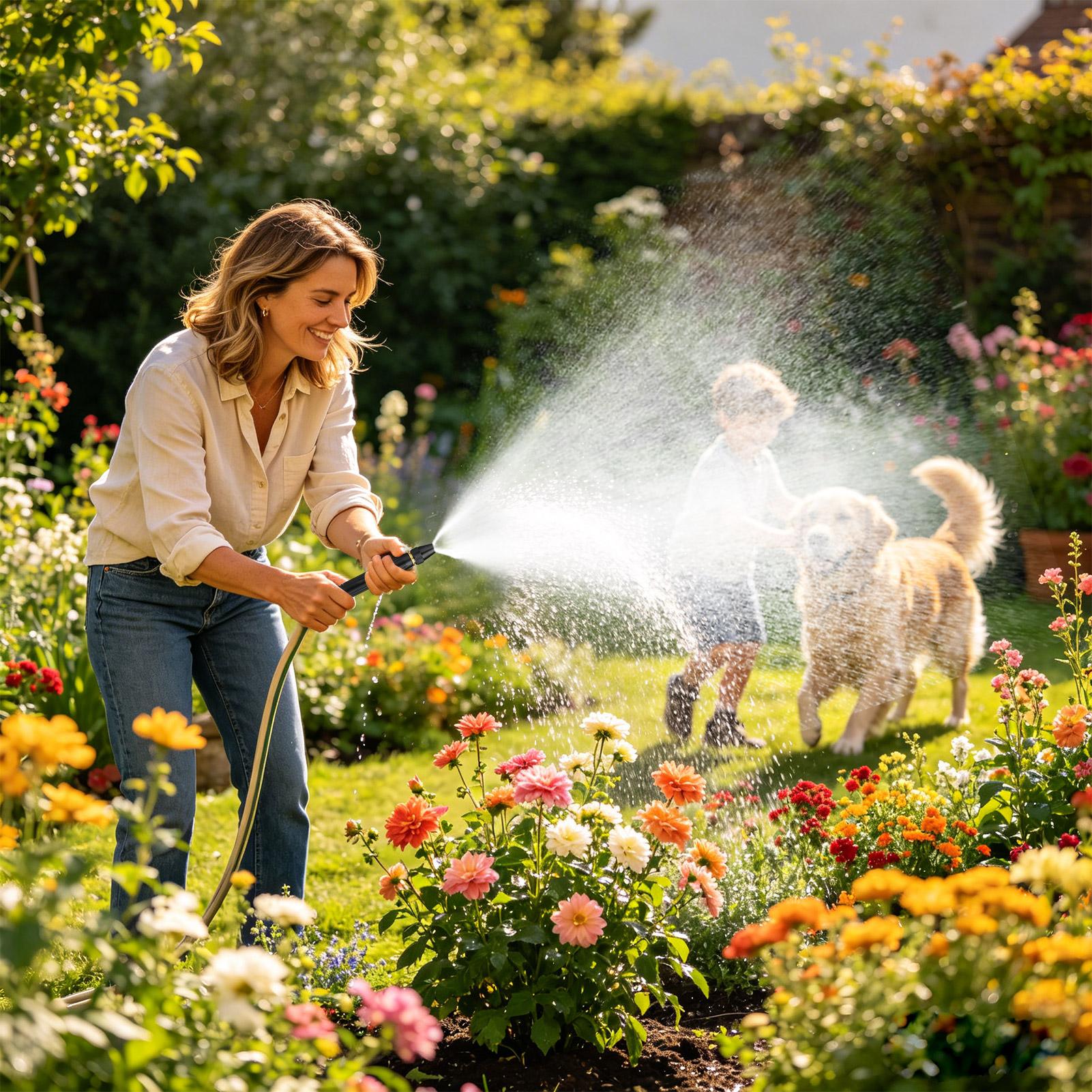 หัวฉีดน้ำแรงดันสูง 3 โหมด หัวฉ - Garden Hose Nozzle บทวิจารณ์และราคา