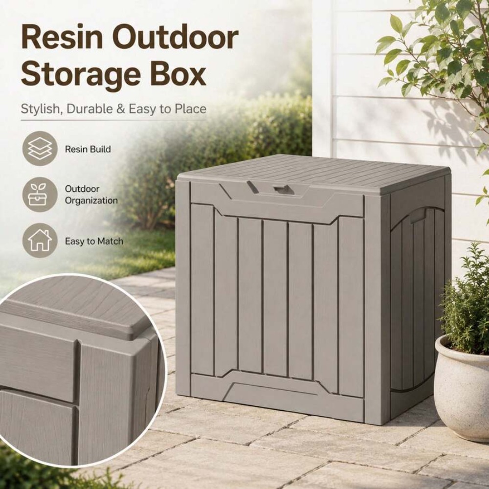 กล่องเก็บของกลางแจ้งกันน้ำขนาด - Gardening Tools Box บทวิจารณ์และราคา