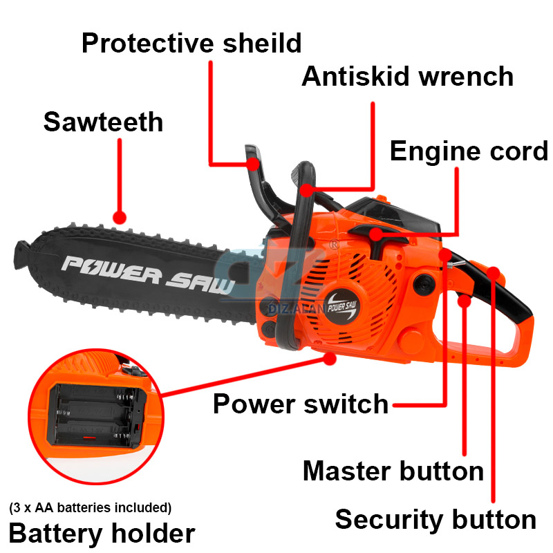 เด็กเครื่องมือ Power Chainsaws - Gardening Tools Kids บทวิจารณ์และราคา