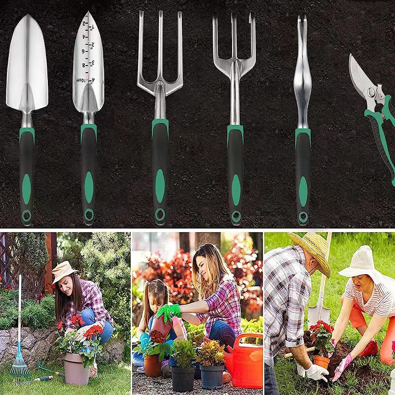 ชุดเครื่องมือทำสวน 11 ชิ้น อลู - Gardening Tools Shovel บทวิจารณ์และราคา