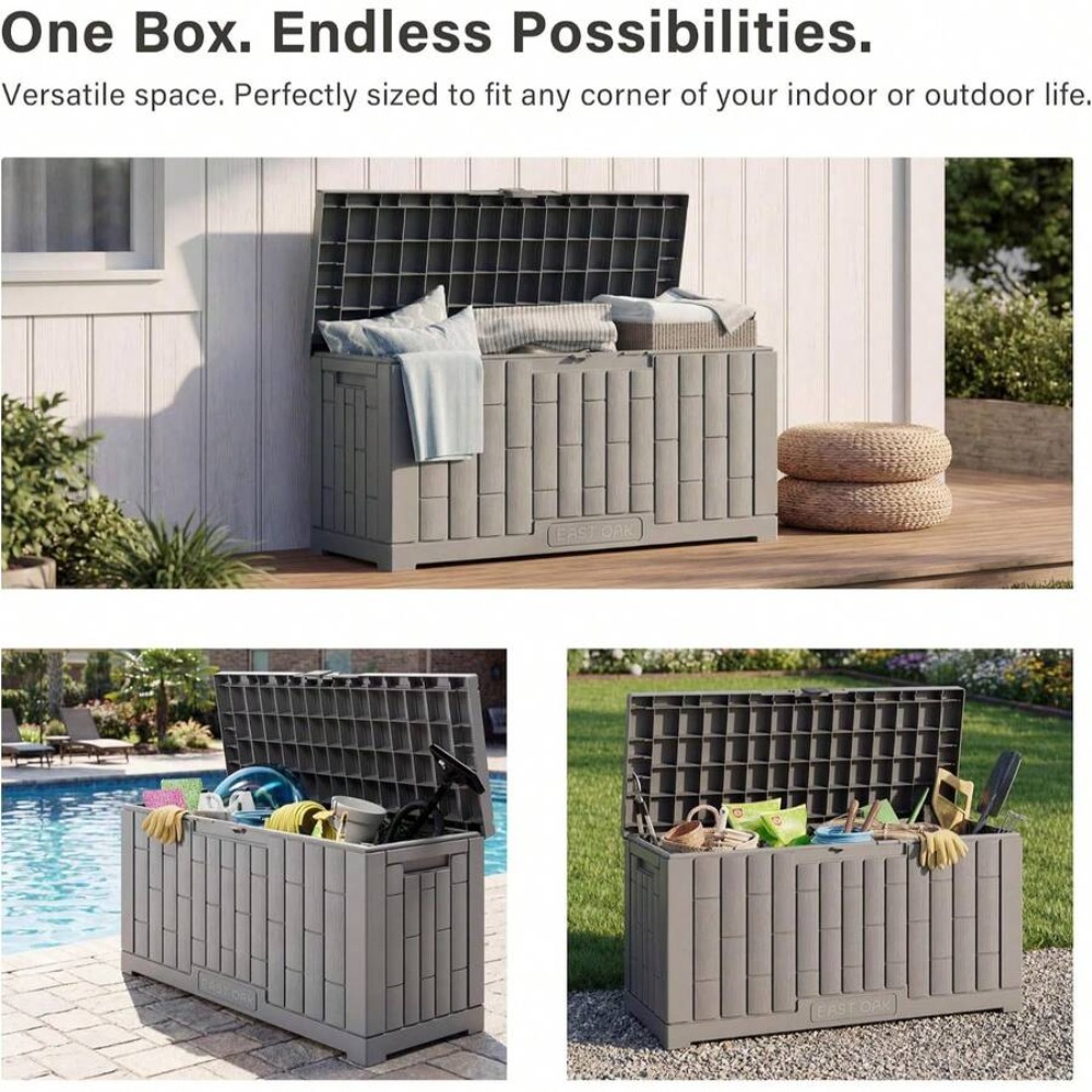 กล่องเก็บของกลางแจ้ง 60 แกลลอน - Gardening Tools Box บทวิจารณ์และราคา