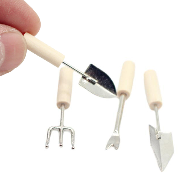 บ้านตุ๊กตา1:12อุปกรณ์สวนขนาดเล - Gardening Tools Shovel บทวิจารณ์และราคา