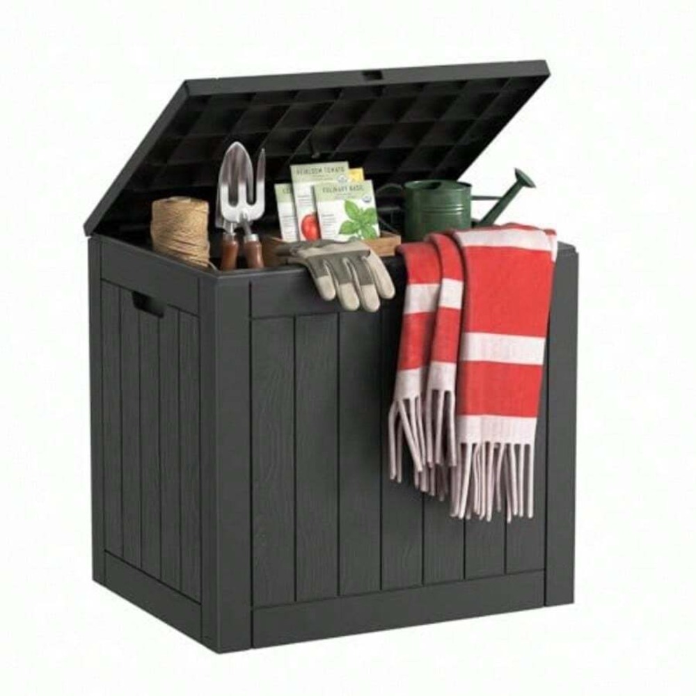 กล่องเก็บของกลางแจ้ง วัสดุเรซิ - Gardening Tools Box บทวิจารณ์และราคา