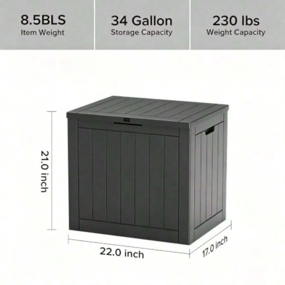 กล่องเก็บของกลางแจ้ง วัสดุเรซิ - Gardening Tools Box บทวิจารณ์และราคา