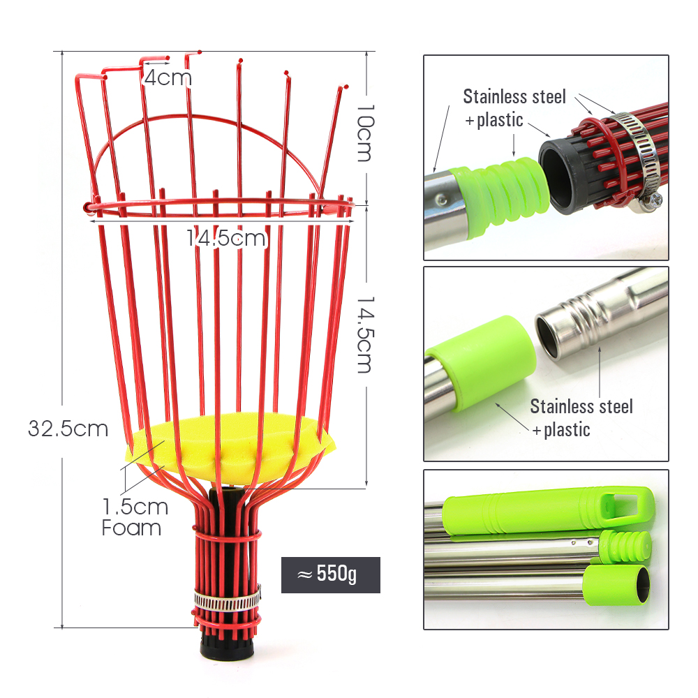 เครื่องเก็บผลไม้แบบมีเสาสเตนเล - Gardening Tools Sale บทวิจารณ์และราคา