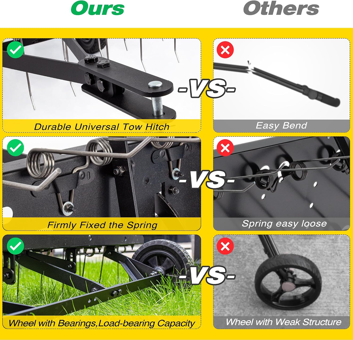 อุปกรณ์คราดพรวนดินแบบลากจูงสำห - Gardening Tools Lawn Mower บทวิจารณ์และราคา