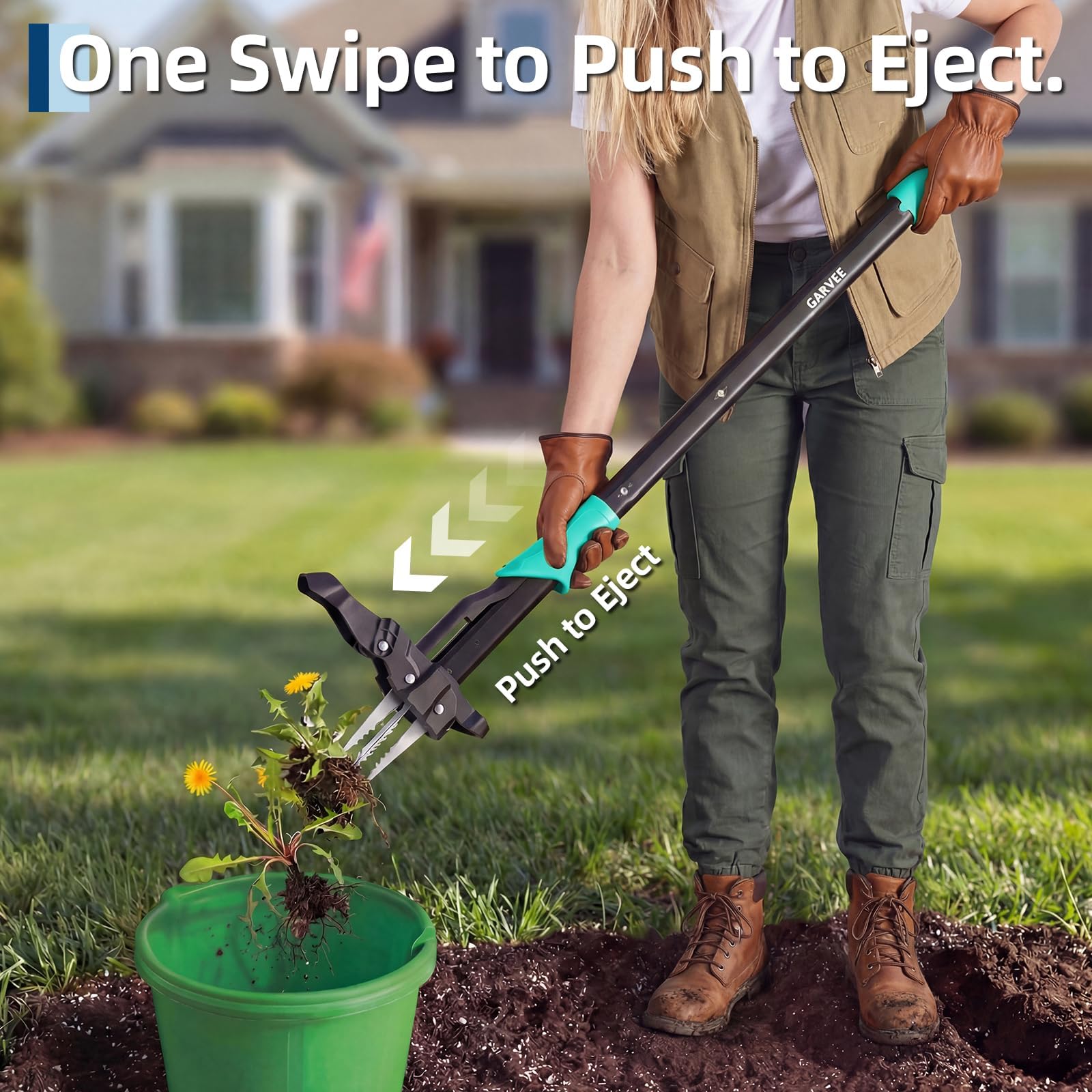 ที่ดึงวัชพืชแบบด้ามยาว ไม่ต้อง - Gardening Tools To Remove Weeds บทวิจารณ์และราคา