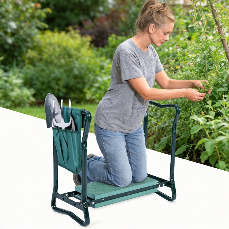 เก้าอี้นั่งทำงานในสวนแบบพับได้ - Gardening Tools Kit For Sale บทวิจารณ์และราคา