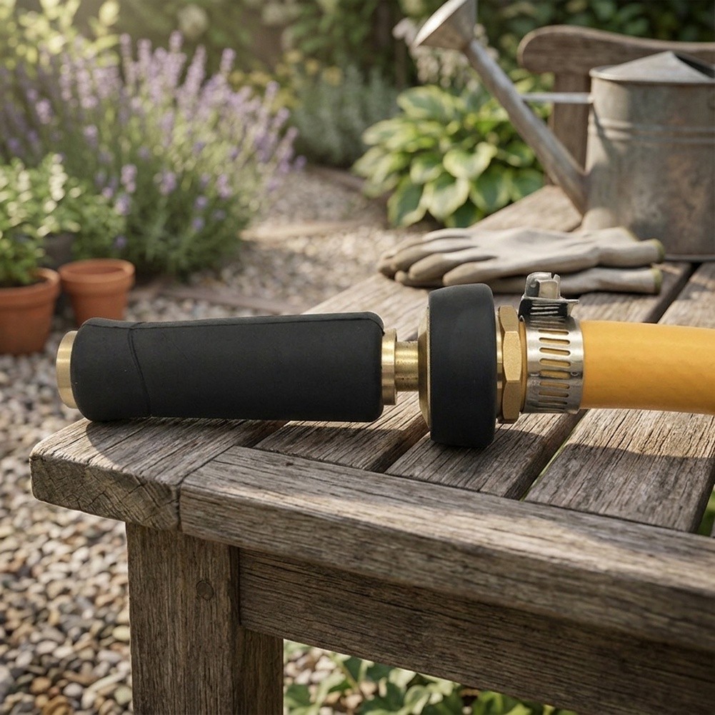 หัวฉีดสายยางทองเหลือง ออกแบบมา - Garden Hose Nozzle บทวิจารณ์และราคา