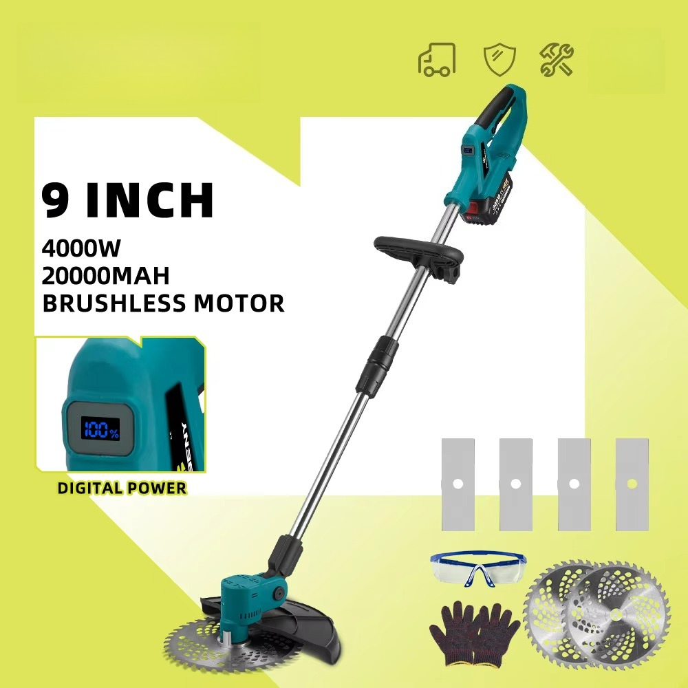 เครื่องตัดหญ้าไฟฟ้า 4000W สำหร - Gardening Tools Lawn Mower บทวิจารณ์และราคา