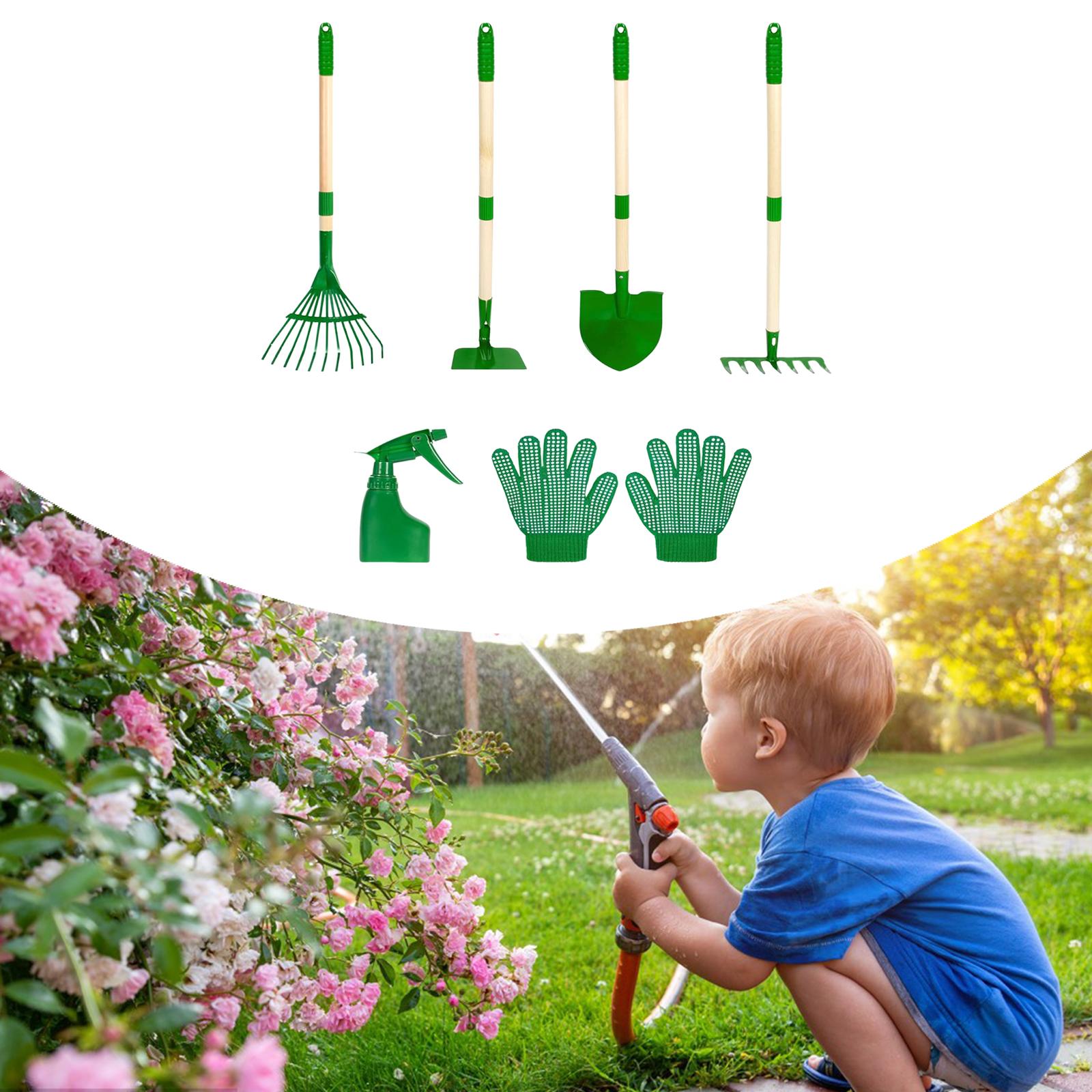 6x เด็กทําสวนชุดเครื่องมือกลาง - Gardening Tools Kids บทวิจารณ์และราคา