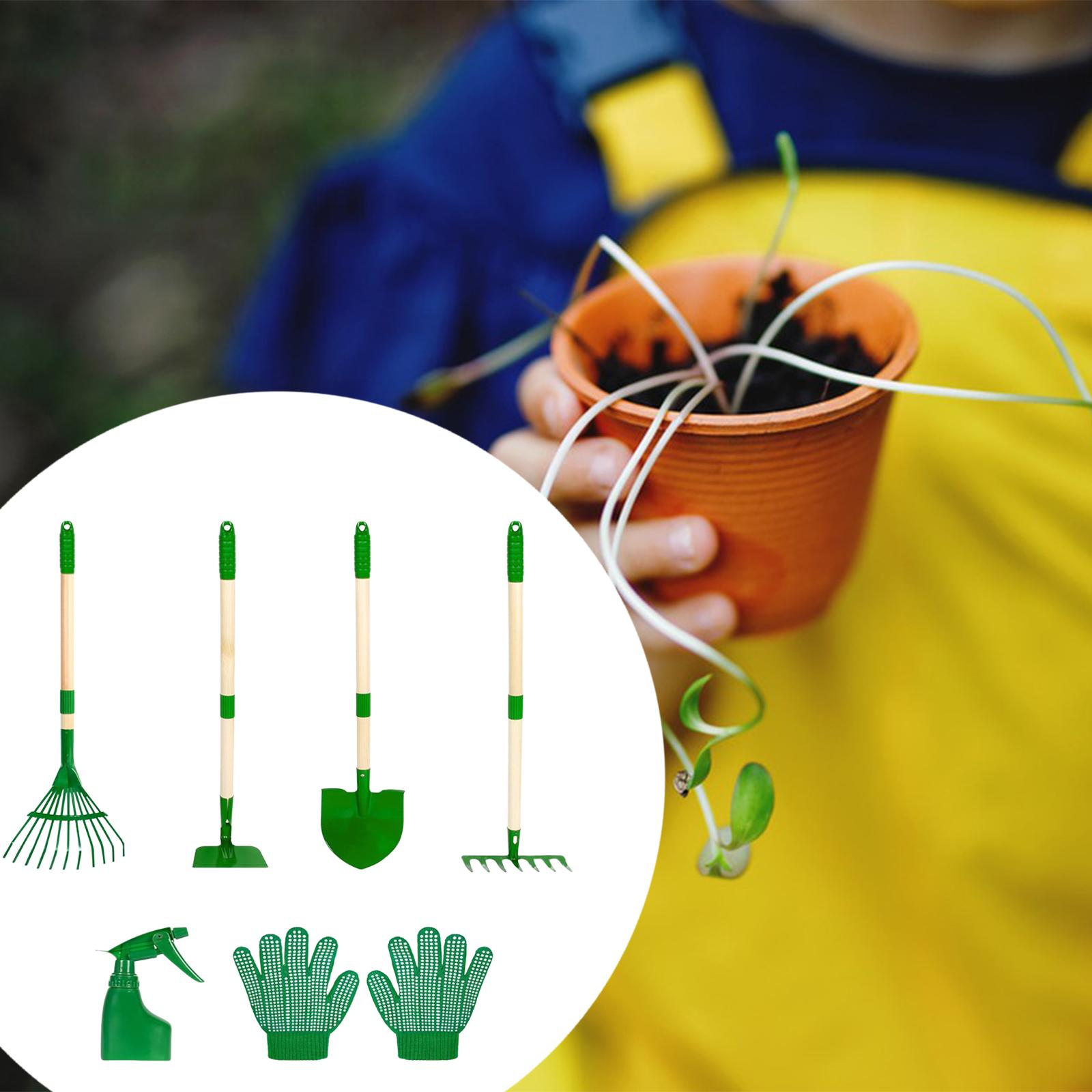 6x เด็กทําสวนชุดเครื่องมือกลาง - Gardening Tools Kids บทวิจารณ์และราคา