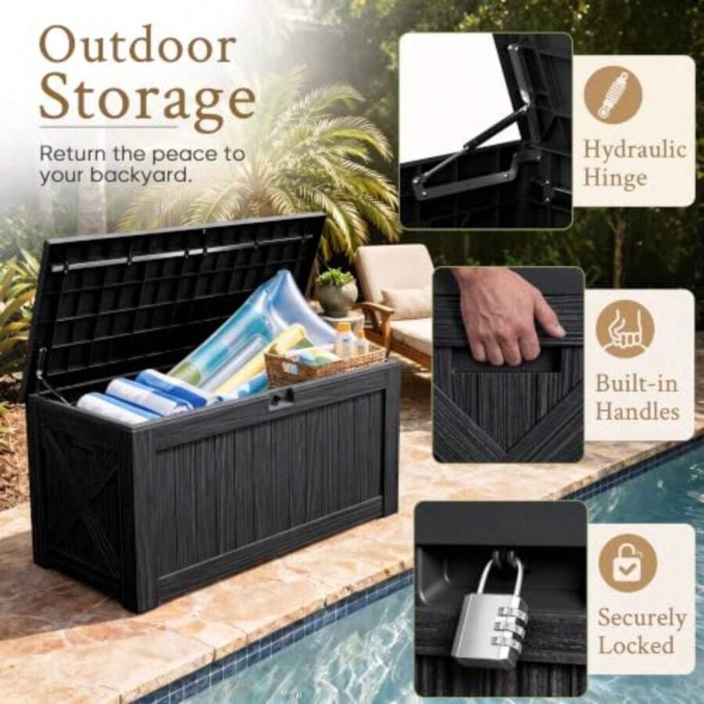 กล่องเก็บของกลางแจ้งขนาด 120 แ - Gardening Tools Box บทวิจารณ์และราคา