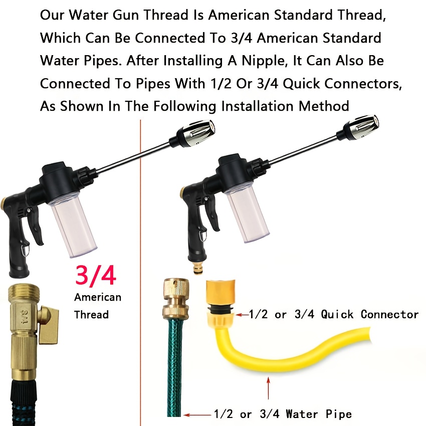 ปืนฉีดน้ำรดน้ำต้นไม้ หัวฉีดแรง - Garden Hose Nozzle บทวิจารณ์และราคา