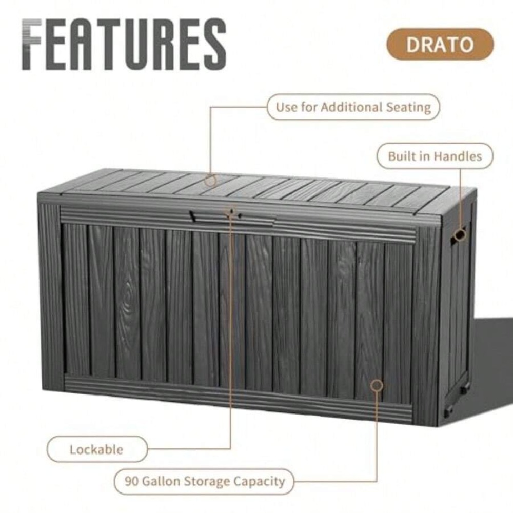 กล่องเก็บของกลางแจ้งขนาด 90 แก - Gardening Tools Box บทวิจารณ์และราคา